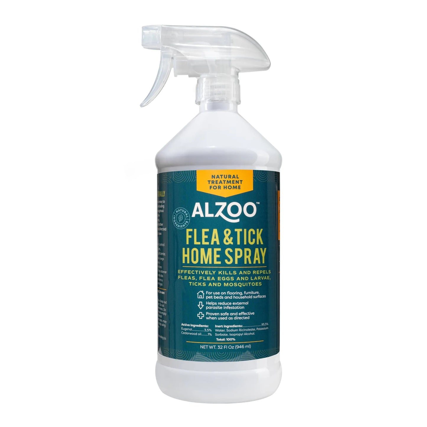 ALZOO Plant-Based Flea & Tick Home Spray (32 oz)