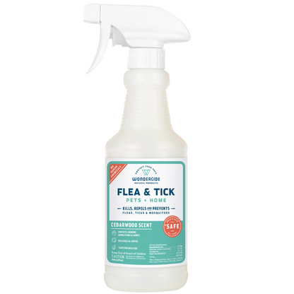 Wondercide – Flea, Tick & Mosquito Spray for Pets + Home (Cedar, Lemongrass & Peppermint Scents)