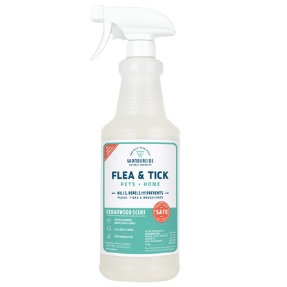 Wondercide – Flea, Tick & Mosquito Spray for Pets + Home (Cedar, Lemongrass & Peppermint Scents)
