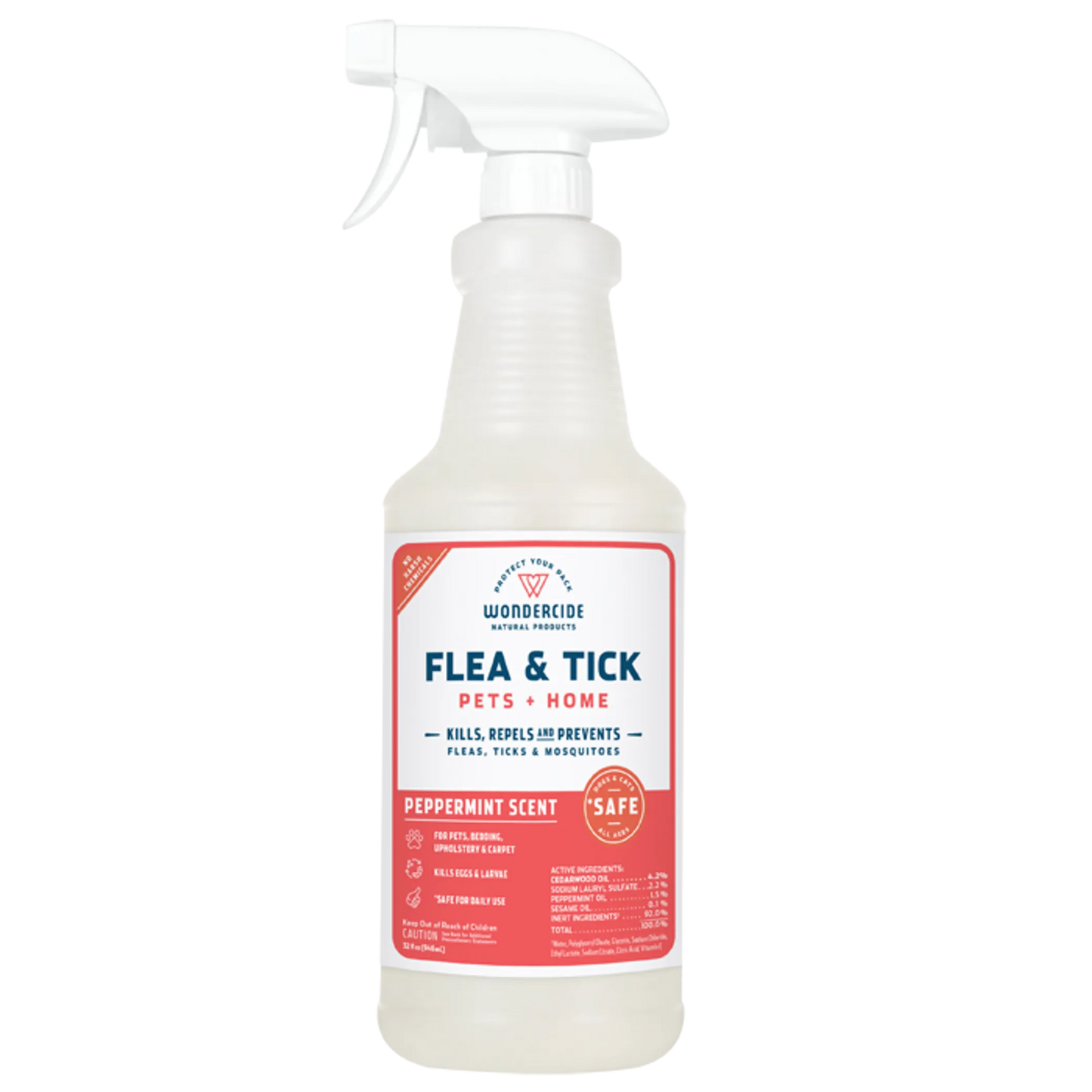 Wondercide – Flea, Tick & Mosquito Spray for Pets + Home (Cedar, Lemongrass & Peppermint Scents)