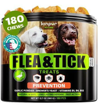 Kinpur Natural Flea & Tick Chews — Natural Defense & Immune Support for Dogs
