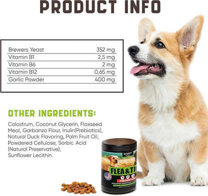 Kinpur Natural Flea & Tick Chews — Natural Defense & Immune Support for Dogs