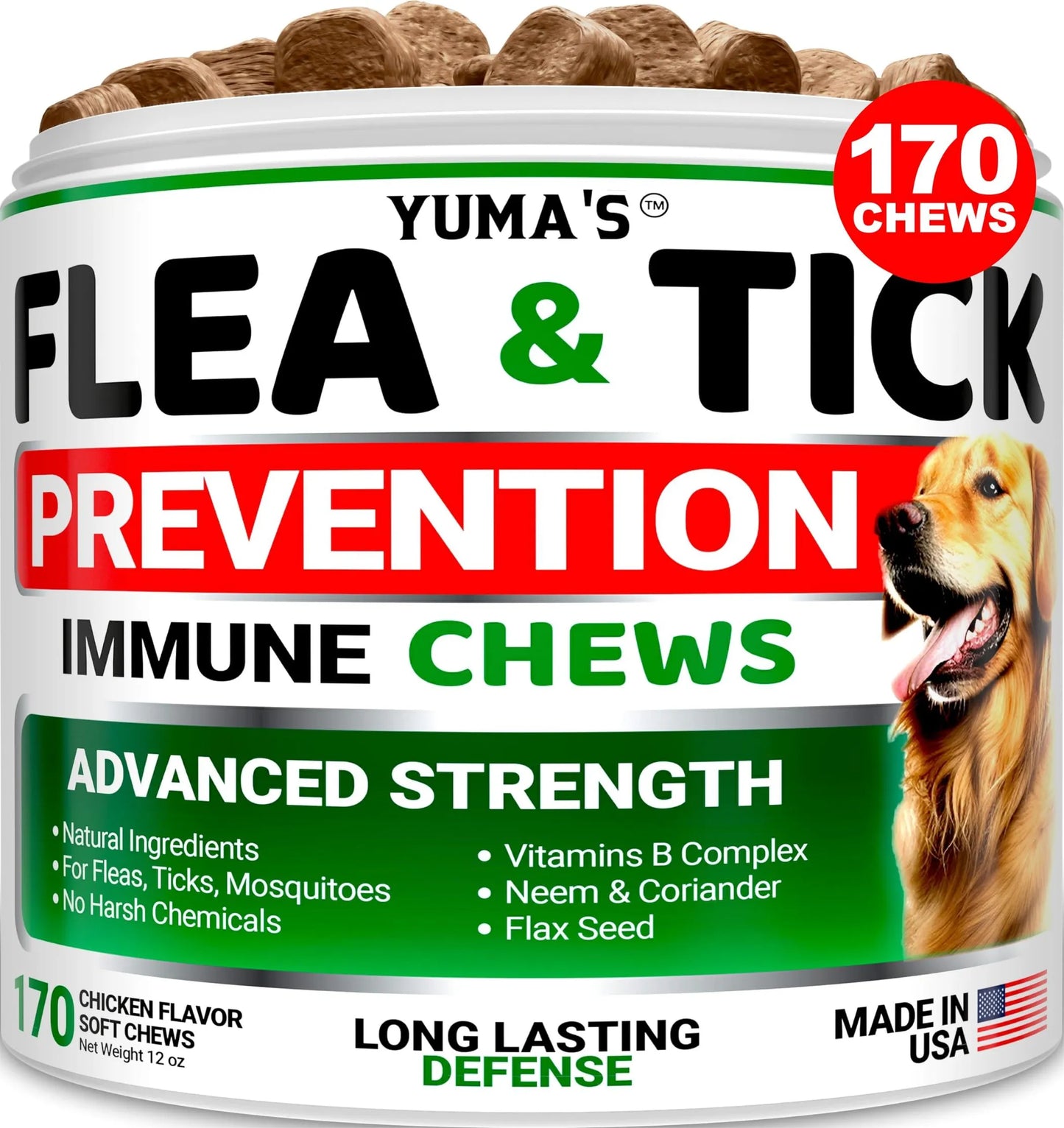 Yuma Flea & Tick Chews — Natural Daily Prevention for Dogs