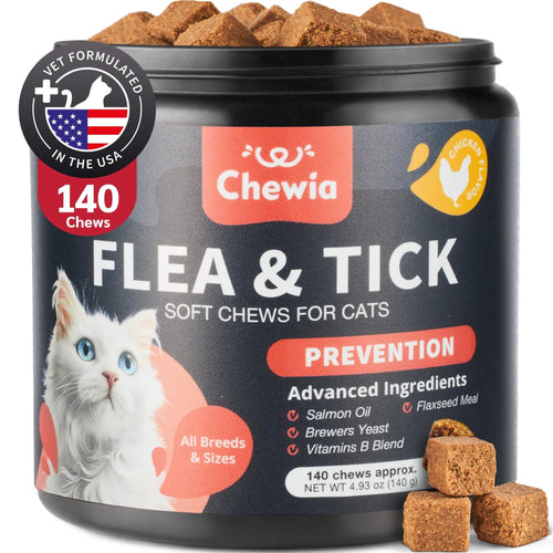 Chewia Flea & Tick Chews — Natural Prevention & Immune Support for Cats