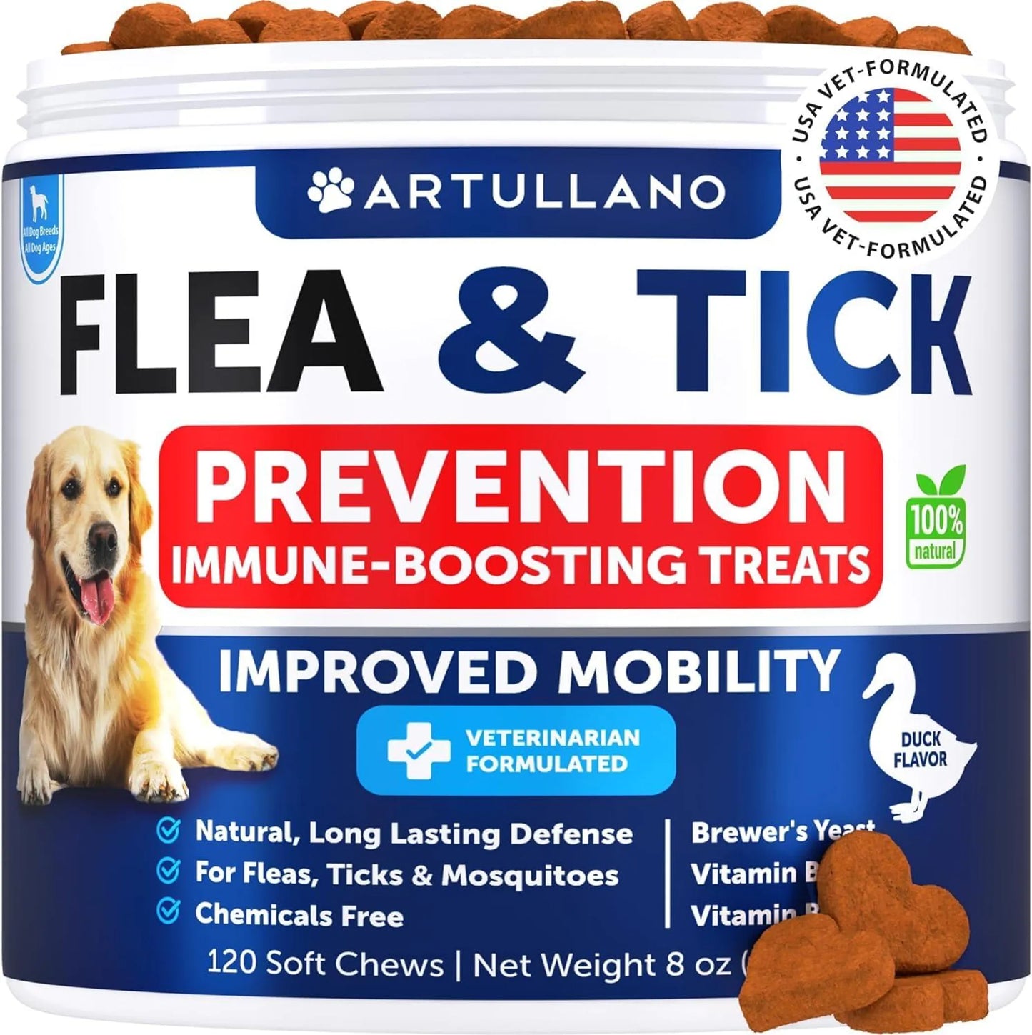 Artullano Flea & Tick Chews — Natural Daily Defense for Dogs