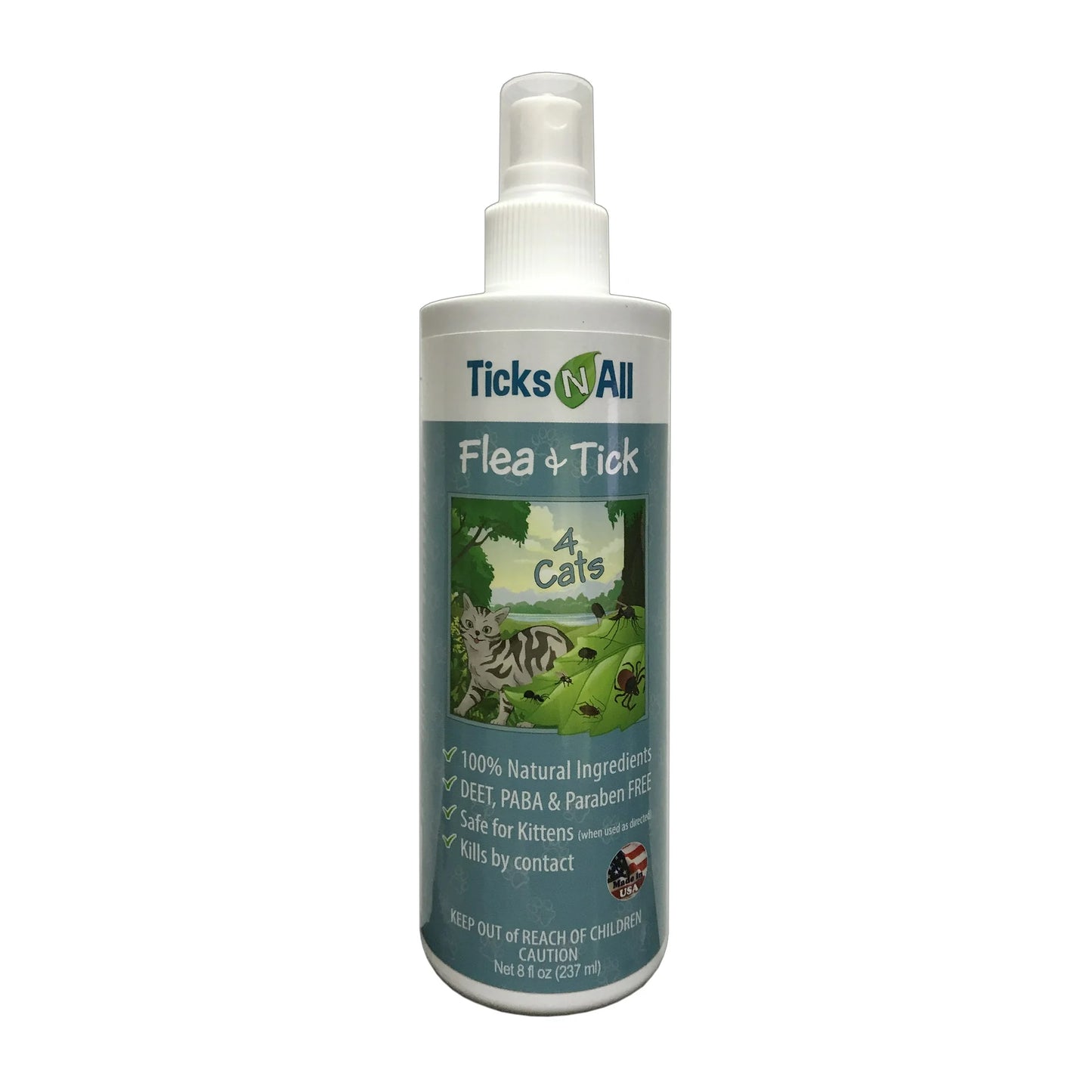 All Natural Flea & Tick 4 Cats 8oz