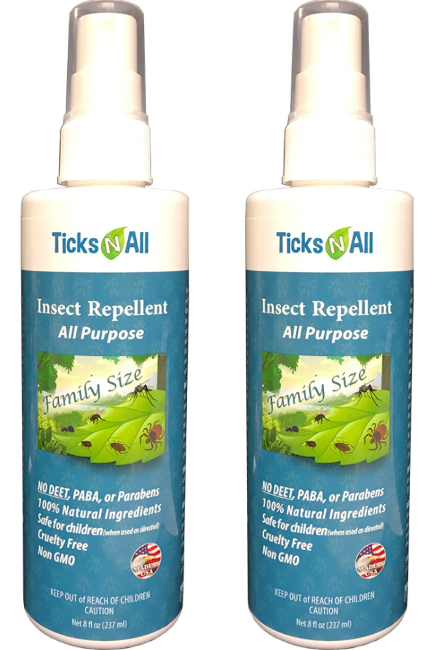 All Natural All Purpose Insect Repellent 4oz – Ticks-N-All