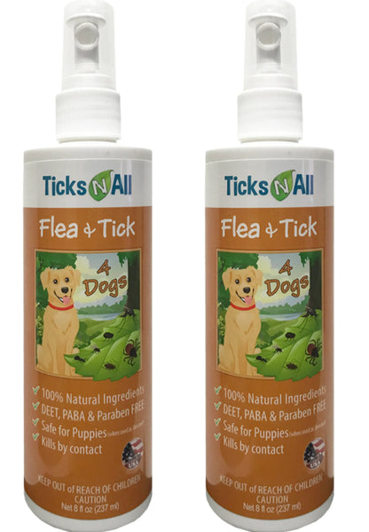 All Natural Flea & Tick 4 Dogs 8oz – Ticks-N-All