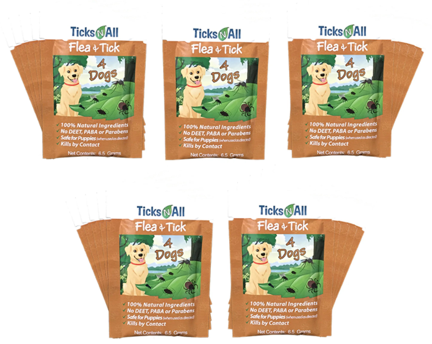 All Natural Flea and Tick Wipes 4-Dogs (10 count.) – Ticks-N-All