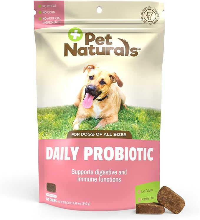 Pet Naturals® Daily Probiotic for Dogs – Digestive & Immune Support