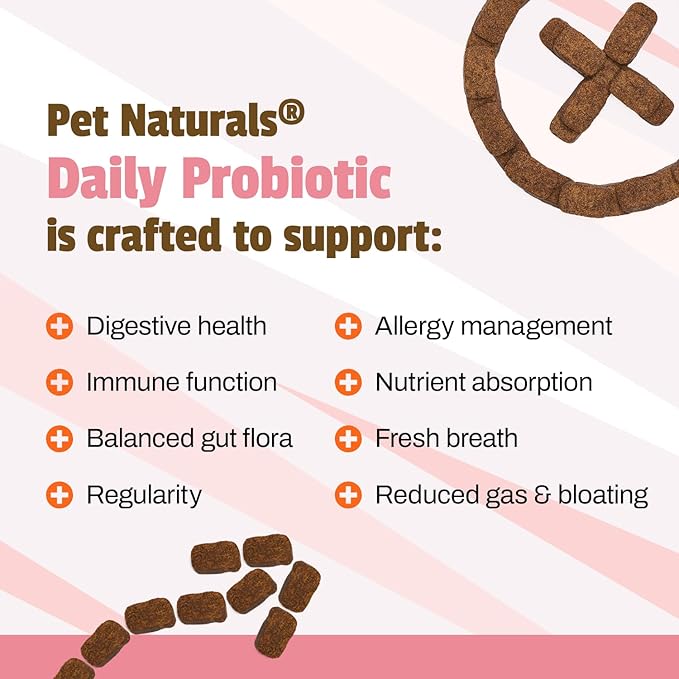 Pet Naturals® Daily Probiotic for Dogs – Digestive & Immune Support