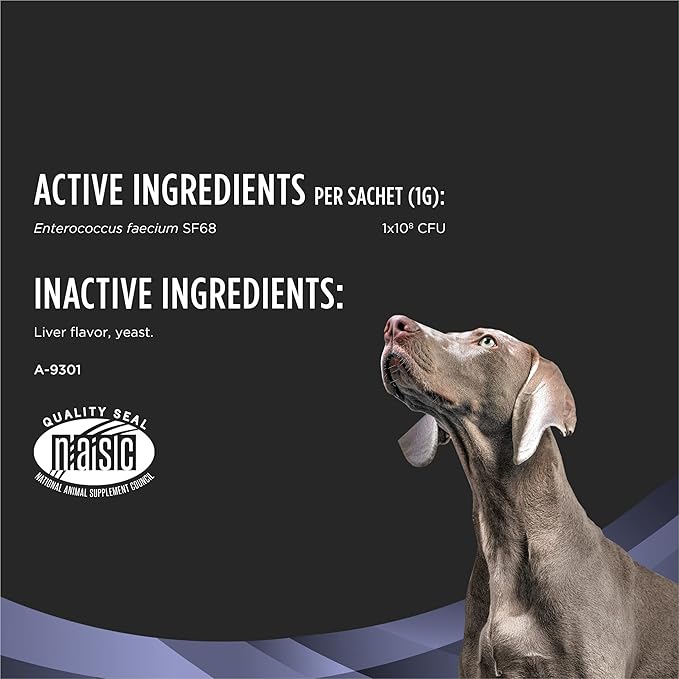 Purina FortiFlora® Probiotic Supplement for Dogs – Gut & Stool Support (30 Packets)