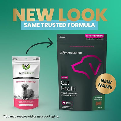 VetriScience® Gut Health – Daily Probiotic Chews for Dogs