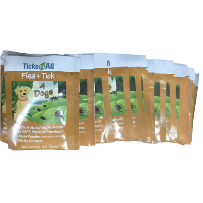 All Natural Flea and Tick Wipes 4-Dogs (10 count.) – Ticks-N-All