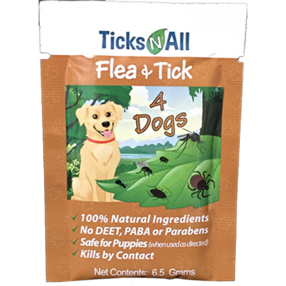 All Natural Flea and Tick Wipes 4-Dogs (10 count.) – Ticks-N-All
